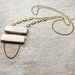 Gold dipped ladder necklace - limited edition