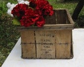1 James Crates/Wooden Apple Crate- Home Decor, Fireplace Box, Planter, Gift,Outdoor Decor, Wedding Decor, Storage Basket