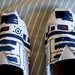 Custom White R2D2 Toms, Pick your own quote, Perfect for Star Wars fans, Free customizations