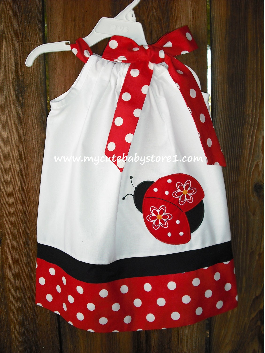Red Ladybug Pillowcase dress
