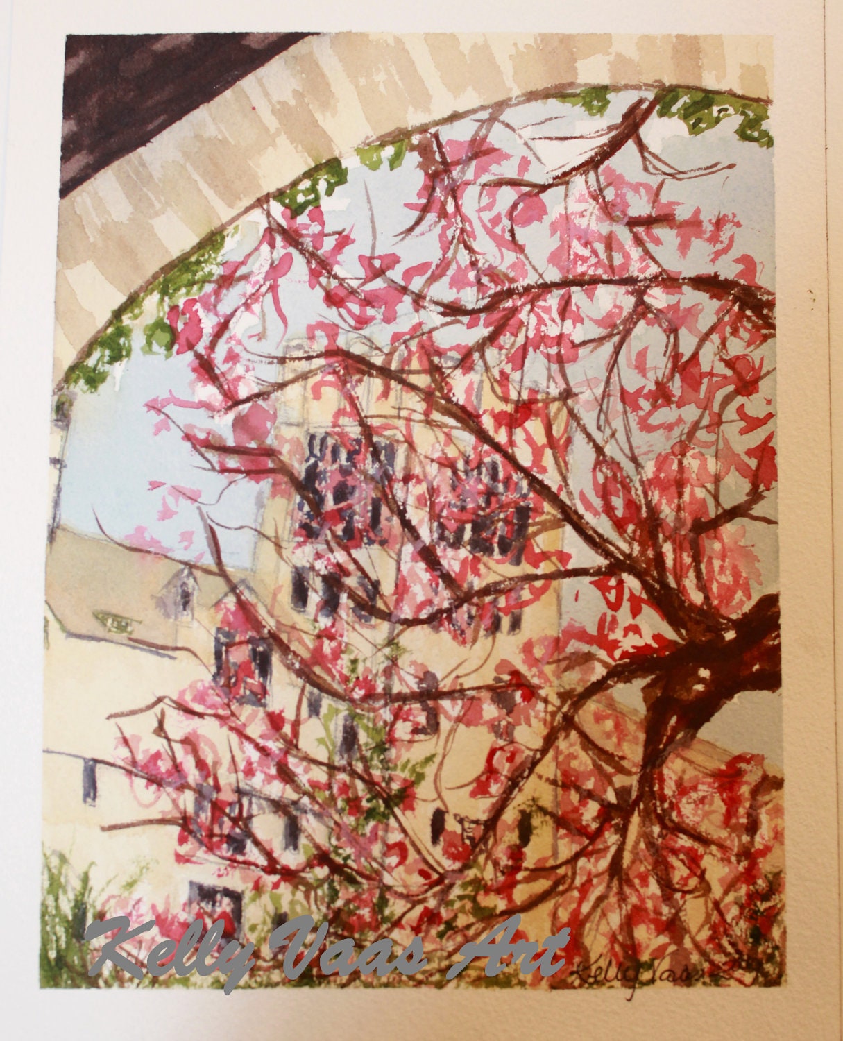 Le Mans Magnolia, 8.5x11" Watercolor Print