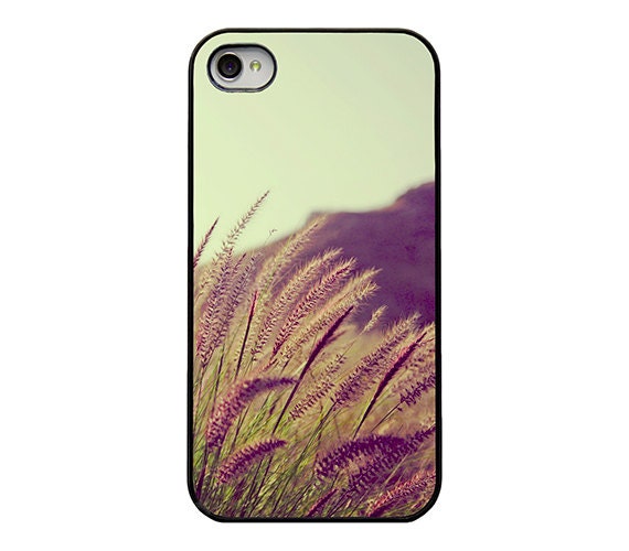 Iphone 4 4s and 5 case - nature Iphone 4 4s and 5 case - green purple - nature iphone case - girly - unique - pretty iphone cover