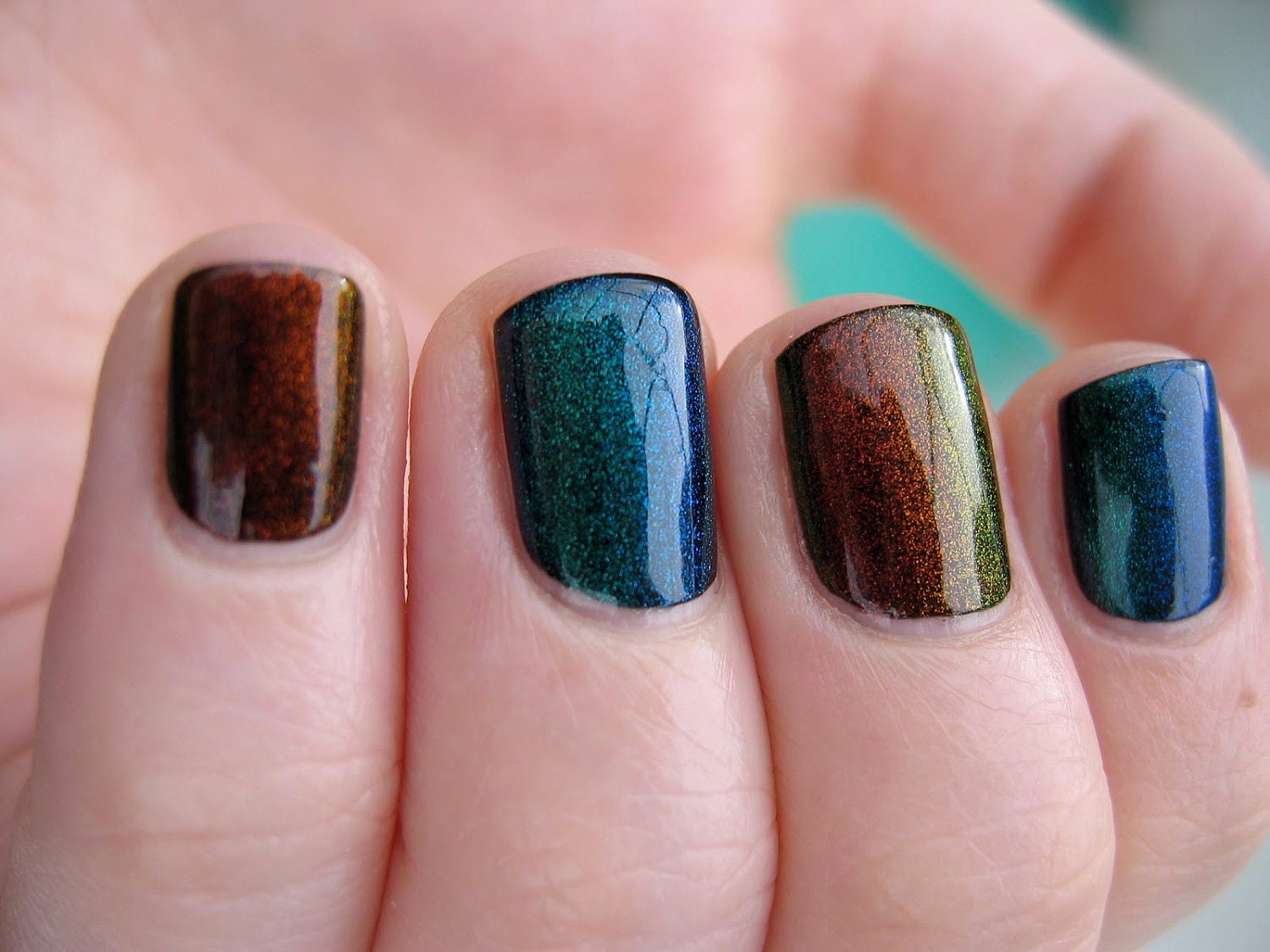 Phoenix Duochrome Color Shifting Top Coat Custom Nail Polish 15mL