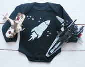 Glow in the dark spaceship bodysuit
