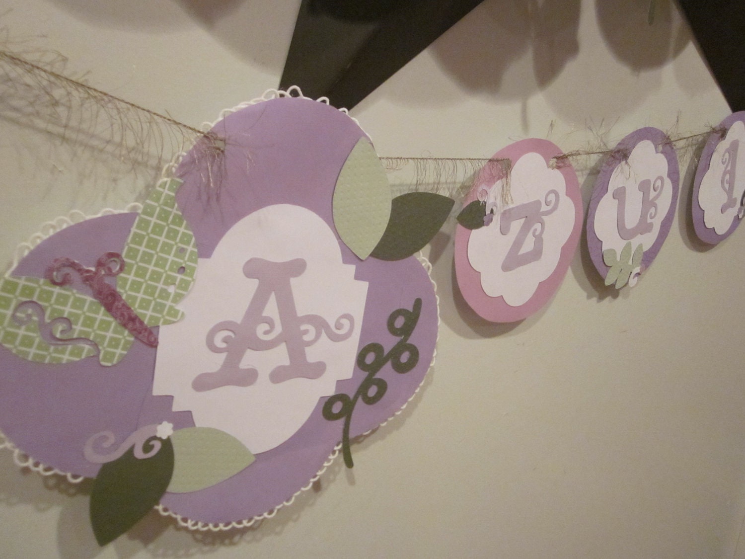 Happy first 1st Birthday Banner girl birthday party sign decorations