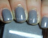 Nail Polish: Lazy Sunday - Grey Polish with Silver Shimmer