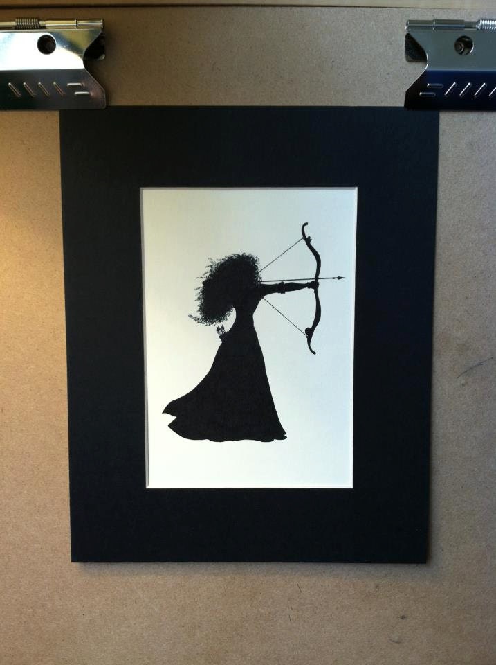 Disney Pixar's Brave Merida Silhouette