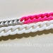 VERY CHUNKY WHITE chain bracelet. Perfect for stacking.