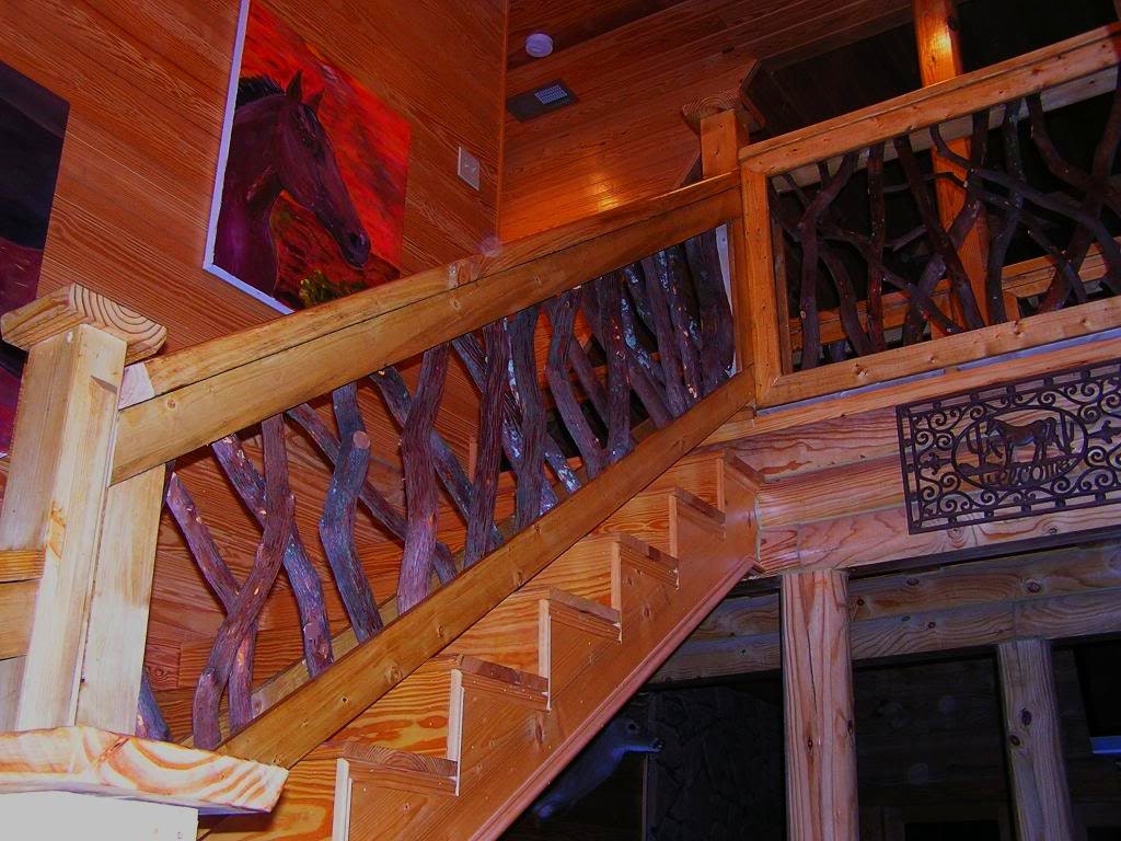Rustic Rails Railing Porch Stair Decor Log Cabin Cottage Furniture 2x4 sections