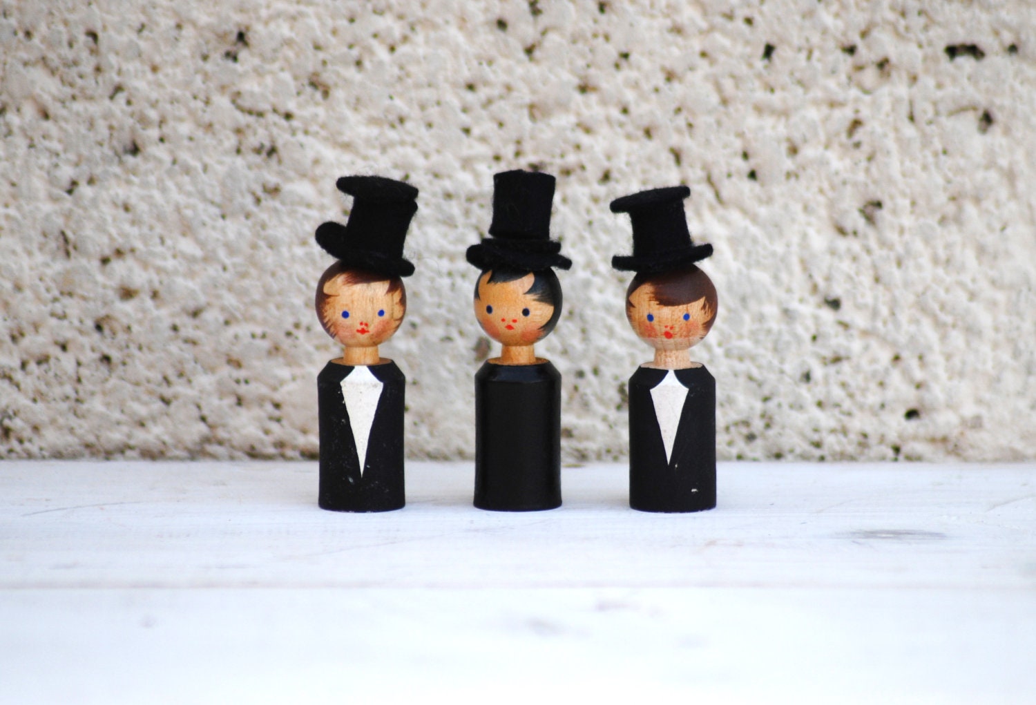 Twenties Ladies Figures Twenties German Gnome Ornaments Wooden Erzgebirge Dolls Folk Doll