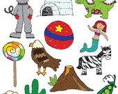 Beginning Sounds MEGACOMBO Clipart Set