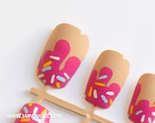 12 Cute "Donut" Nails with Sprinkles