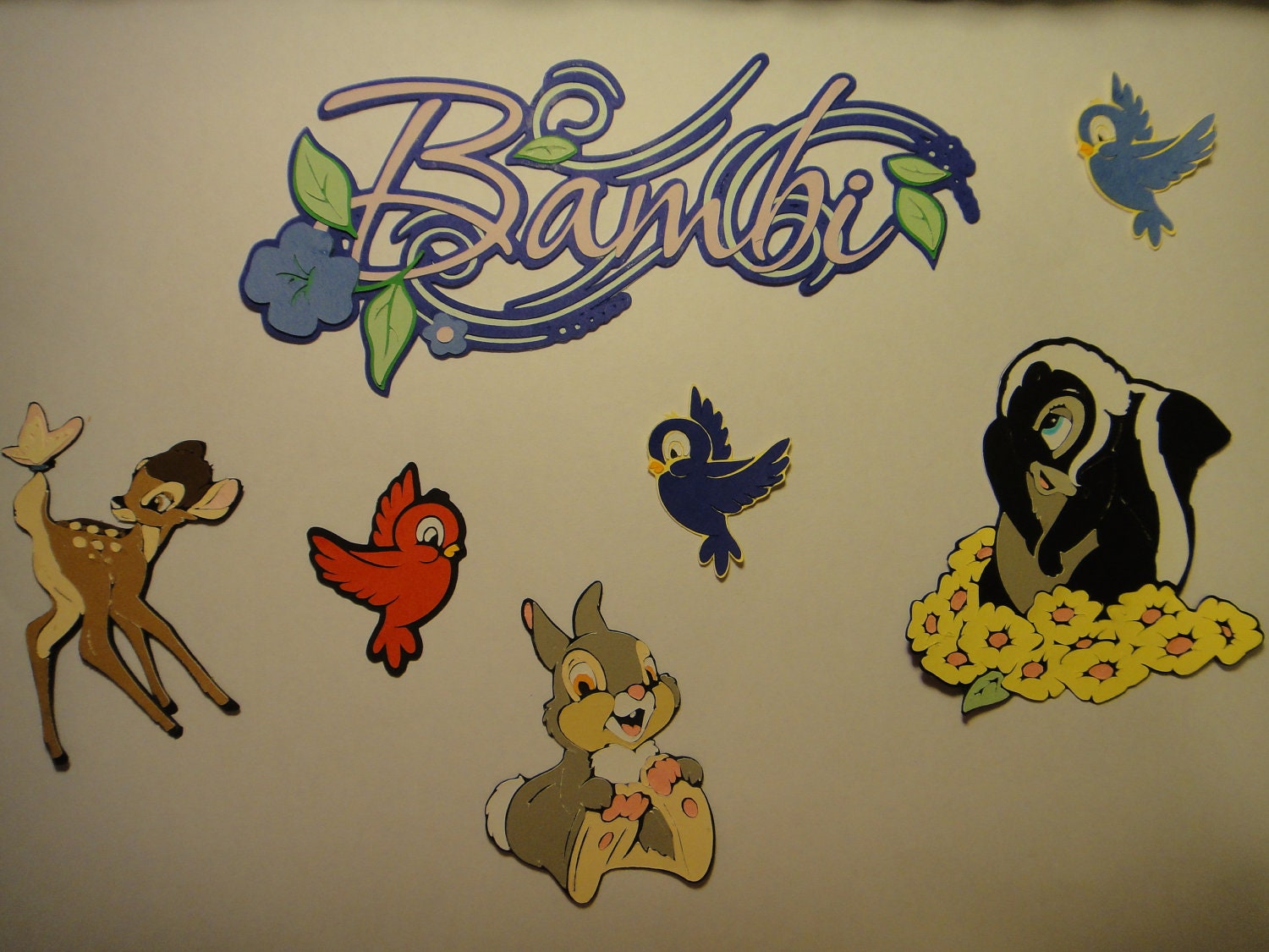 Disney Inspired Bambi Die Cut Set great for Scrapbooking, Embellishment