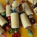 SALE  Wine Cork Keychain Upcycled Recycled Beaded Wire Wrap No Screws Wired Through