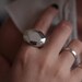 RING big silver gemstone in sterling silver Australia
