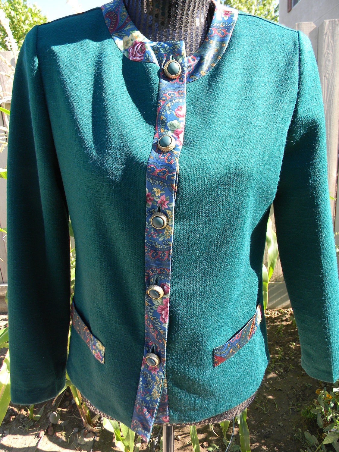 Vintage Floral Detail Jacket