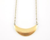 SALE Crescent Pendant Necklace