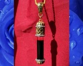 Saints Blood Reliquary 3 - Vial of Blood Pendant - Gold & Silver Vampire Necklace -  by Amanda Olivo