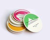 Coasters made out of paper mache titled: Kids always know...