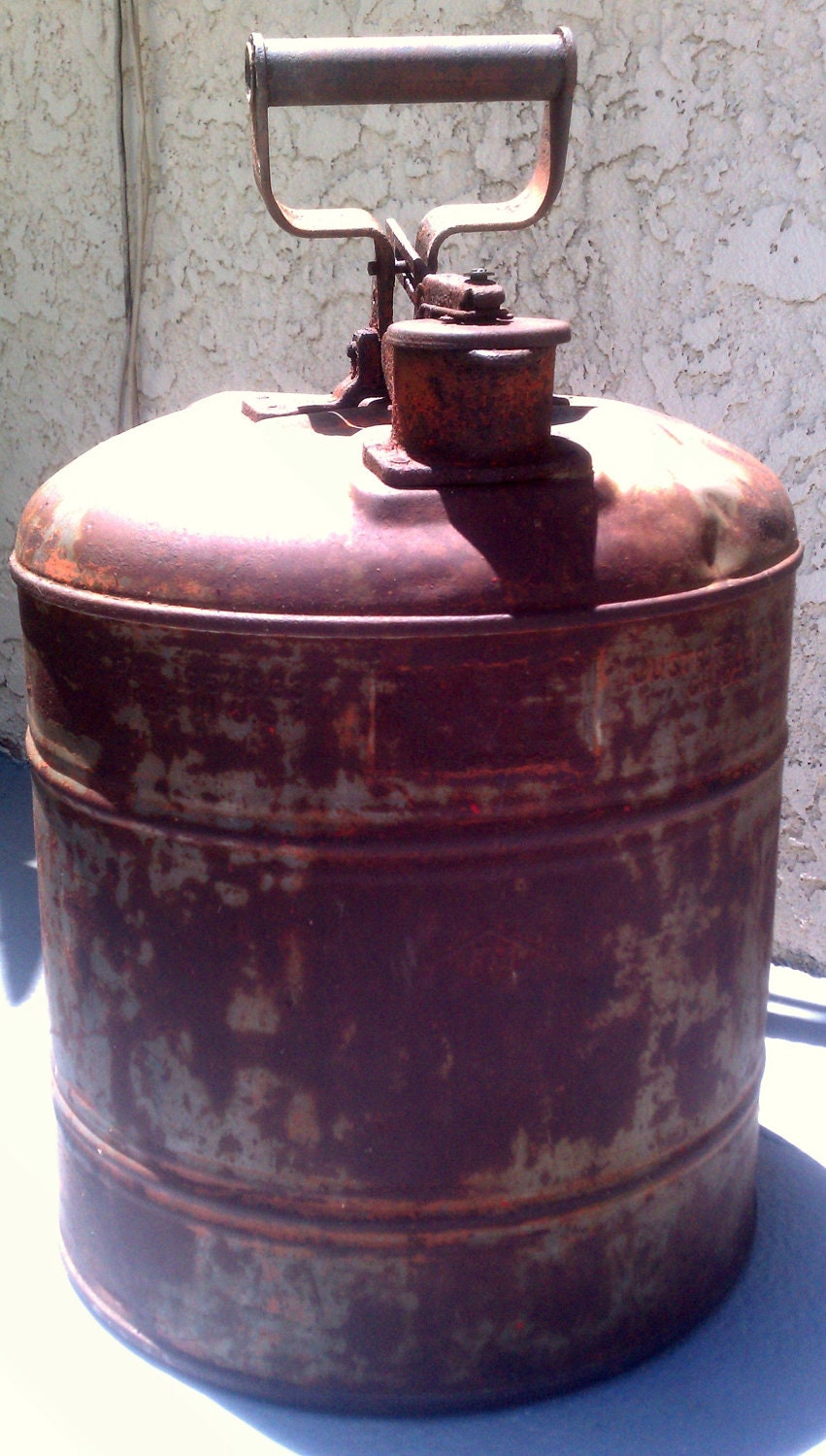 Vintage Justrite MFG CO. Fuel Can  
