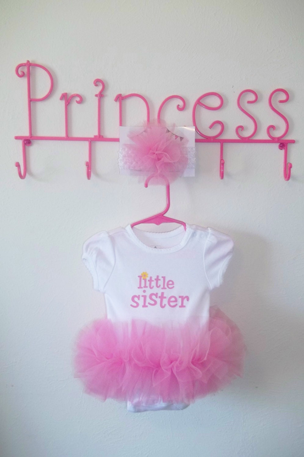 Onesie Tutu: Little Sister Onesie Tutu & Headband Set