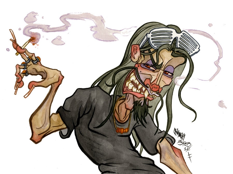 Makeshift Man, Watercolor