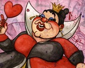 Queen of Hearts, Watercolor