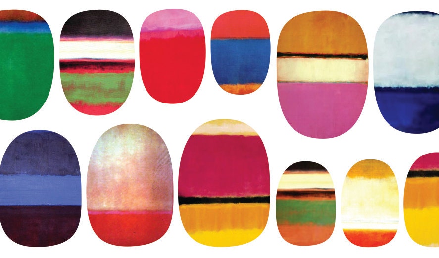 Nail Decals of Mark Rothko Paintings