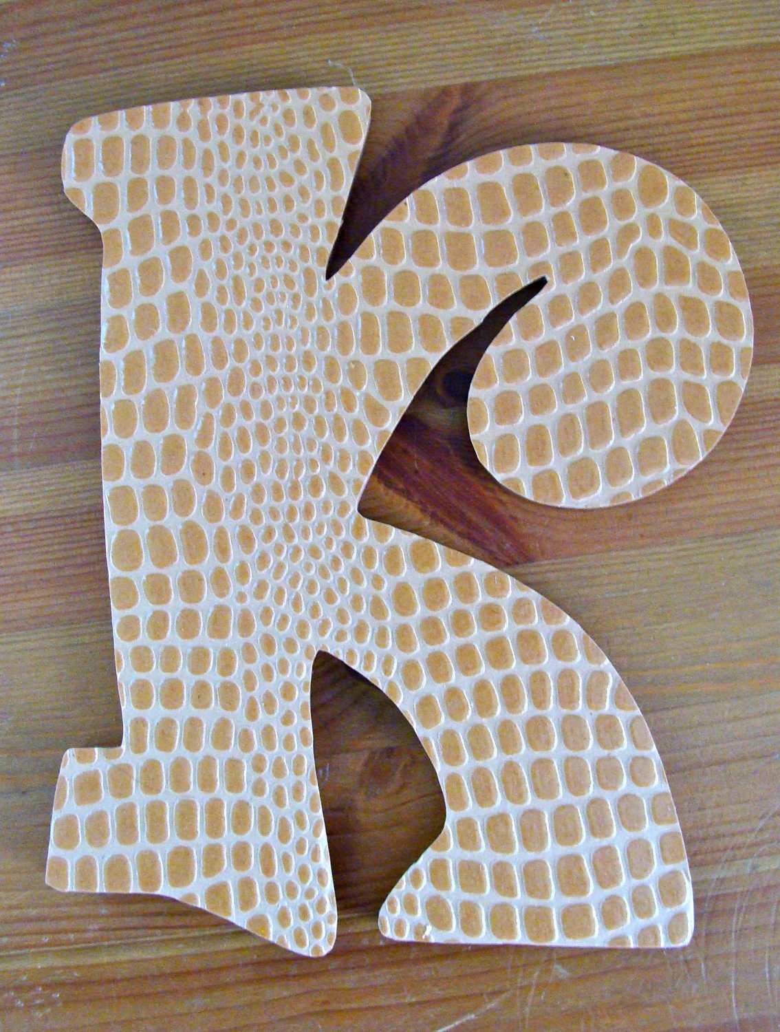Custom Wall Hung Letter K of your choice in a Theme for your Child's Bedroom or Baby's Nursery