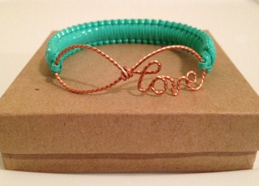 infinity love chunky bracelet