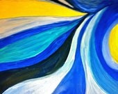 10% off sale Abstract Swirls Painting lll 18 X 14 On Gallery Wrapped Canvas Original Acrylic Painting Canvas by Amanda Pennington - PenningtonArt