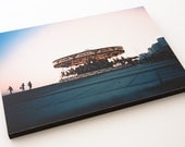 Brighton Carousel Print. 9" by 6" Wooden block mounted Lomo Photograph. Shot on Film.