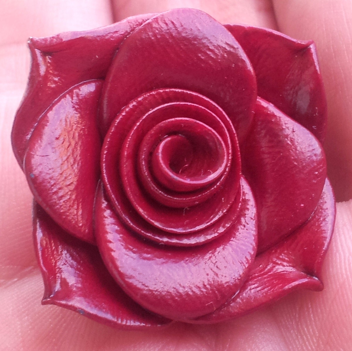 A Beautiful, Charming, Red Rose Ladies Summer Ring Jewelry - EleganceOfAntonio