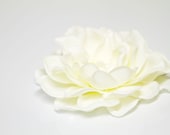 Ivory Gardenia Hair Clip