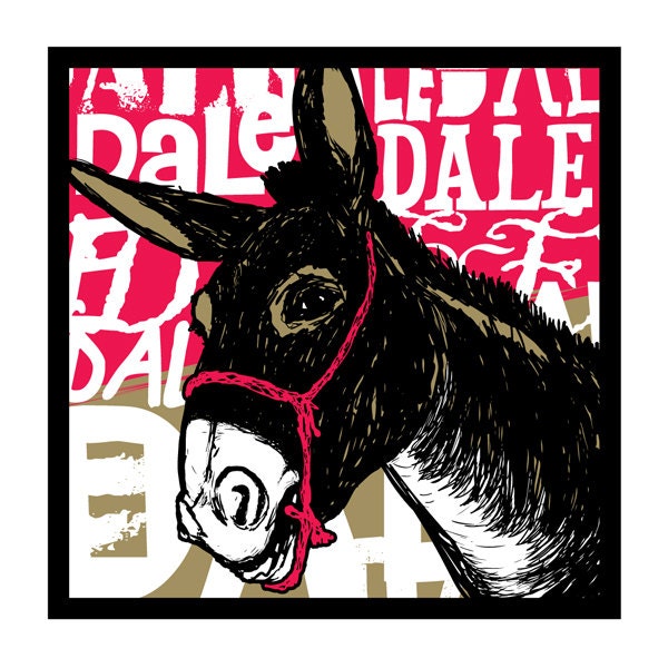 Dale Mule - Cuban Art Series - 7"x7" Screen Print - Limited Edition