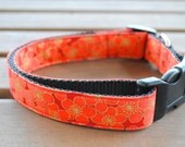 Gold Blossom Dog Collar