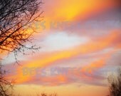 8x10 Sunset Over North Providence, RI Print Taken in 2011 Nature Photography/Sky/Fine Art/Housewares/Home Decor