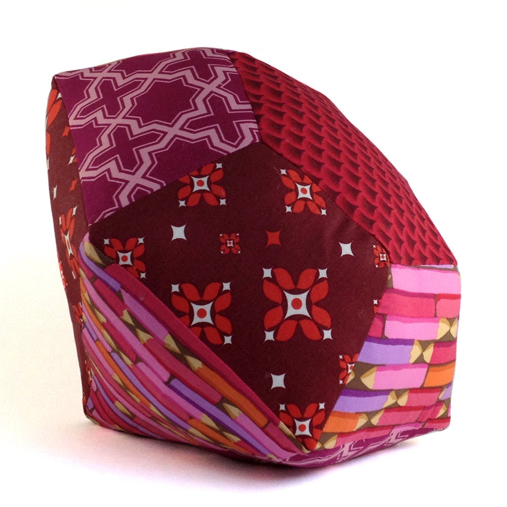 Gem Pillow in Garnet (January birthstone) - flyawayfacets Gem Pillow in Garnet (January birthstone) - flyawayfacets