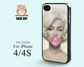 iPhone 4 Case, iPhone 4S Case, Marilyn Monroe, iPhone Case, Plastic Phone Cases Case for iPhone -410291