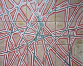 Multi 9 Panel Acrylic on Canvas, 24 x 30 Glitter and Metallic