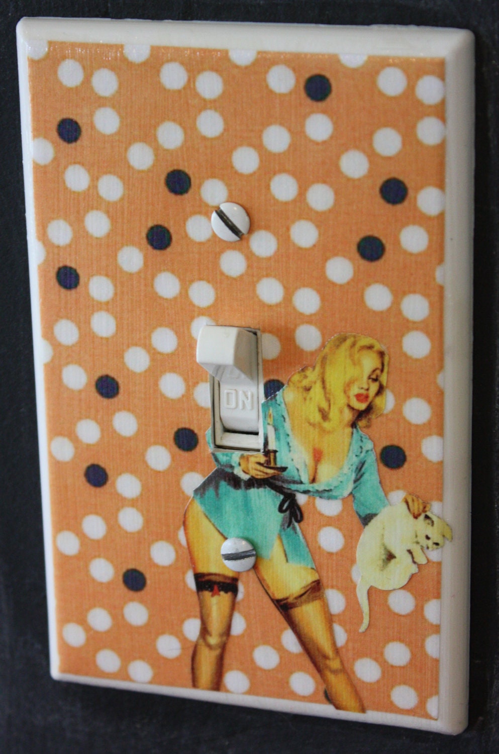 Stay Out Pinup Girl Light Switch Cover