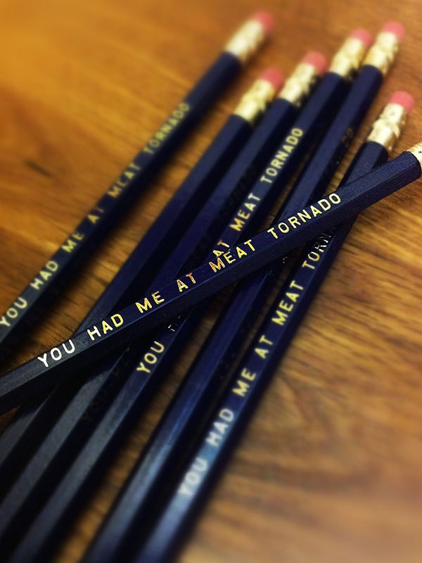 You Had Me at Meat Tornado Pencil 6 Pack Dark Blue