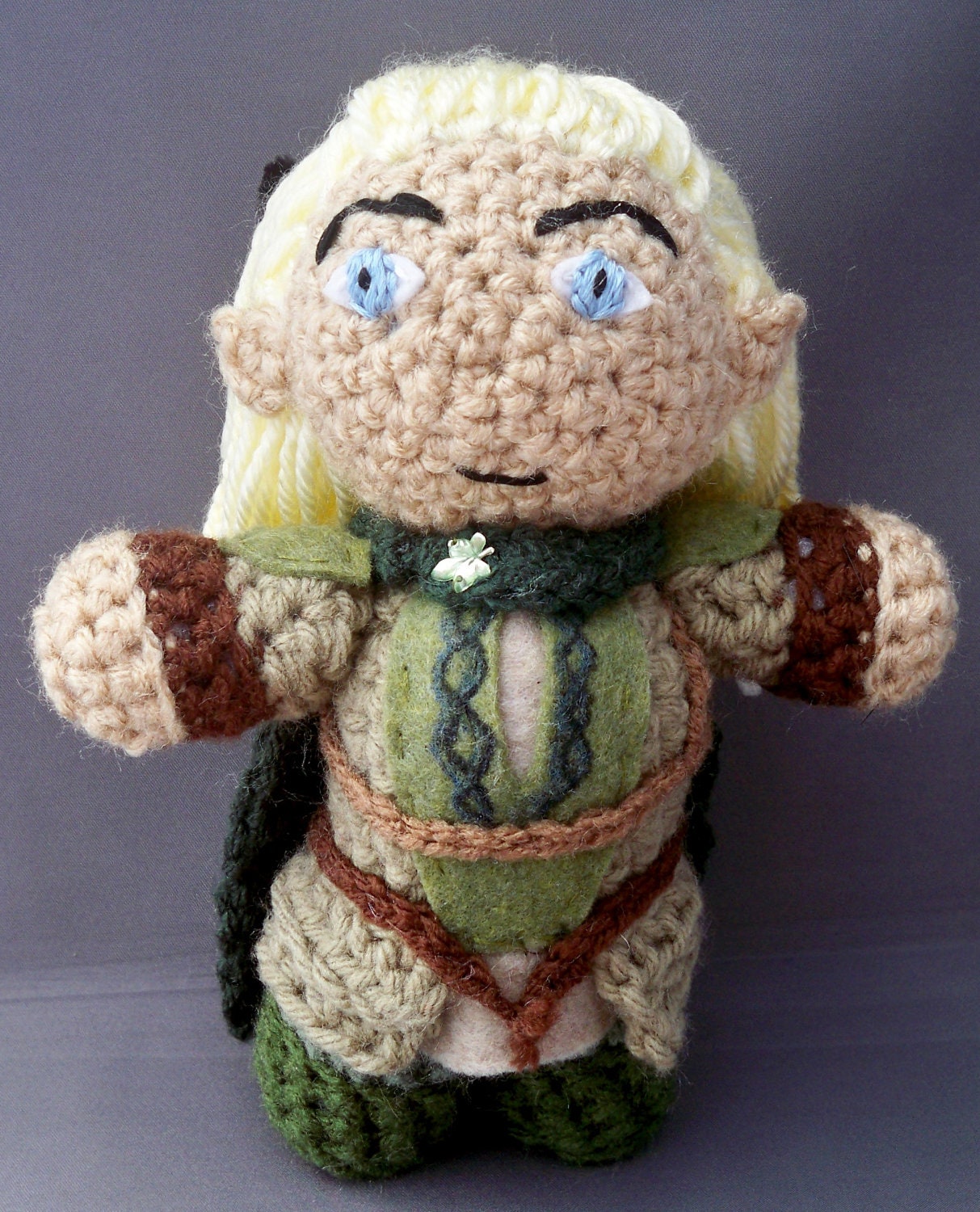 Legolas of Rivendale lotr amigurumi SANS BOW & ARROWS