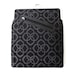 Black iPad Case or Sleeve with Kisslock Frame - iPad Case or Clutch - Notebook Clutch - Silver and Black Flower Polyester Print
