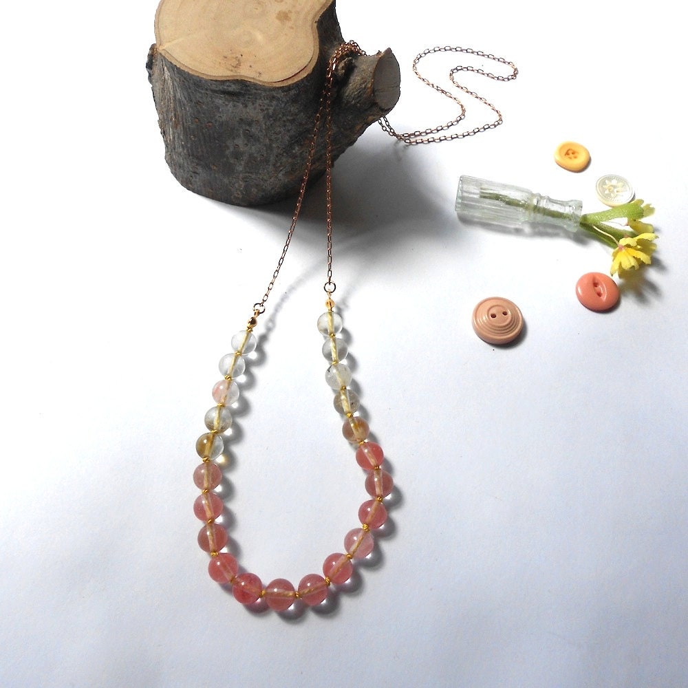 Ombre Quartz - Swing necklace