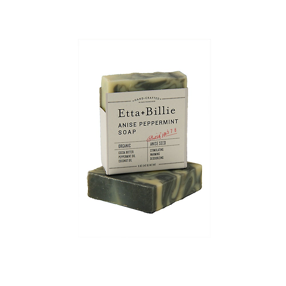 Anise Peppermint Soap Organic Ingredients Vegan
