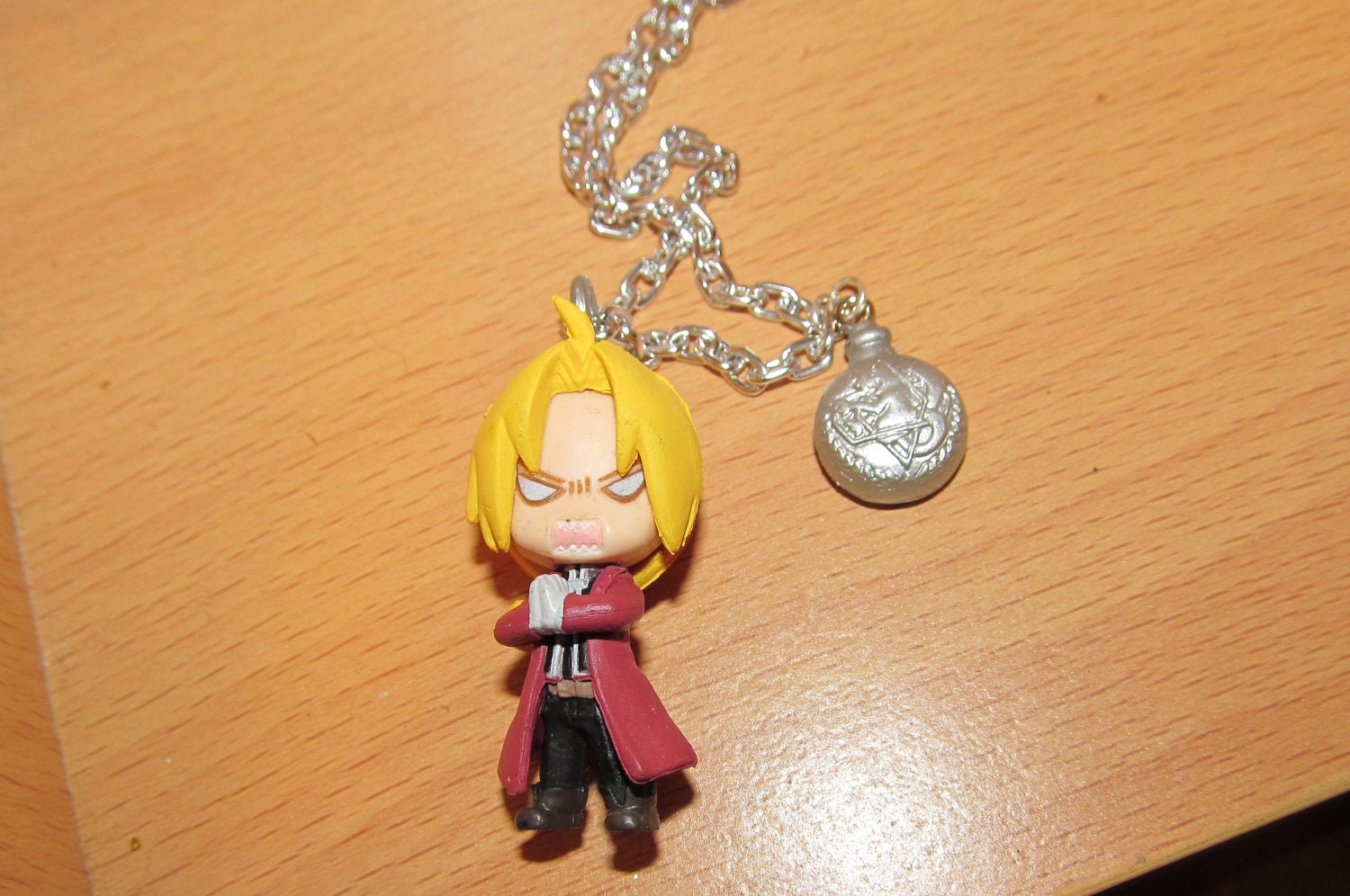 Ed Elric - Angry Face - FullMetal Alchemist Brotherhood Character cable chain necklace