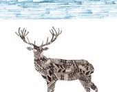 Deer Art Print 8x10