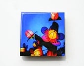 Hipstamagnets: Square Tile Resin Photographic Magnets (Chinese Lantern Festival)