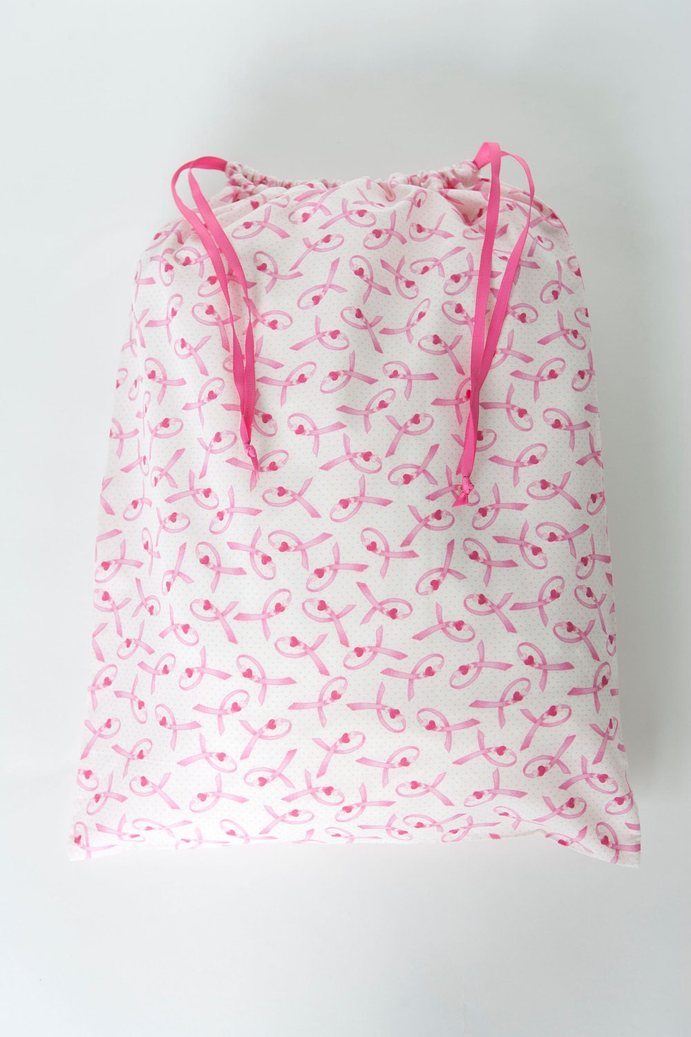 Pink Ribbon Lingerie Bag, Travel Bag